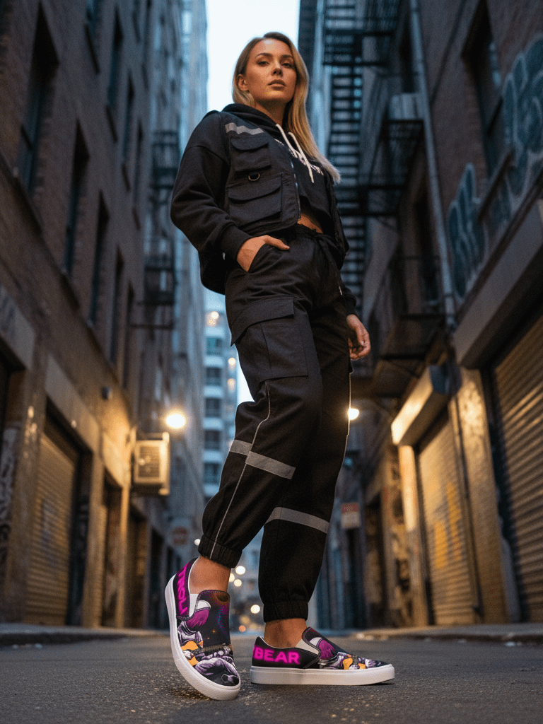 Drop 2: Neon Galaxy Slip-Ons product image (5)