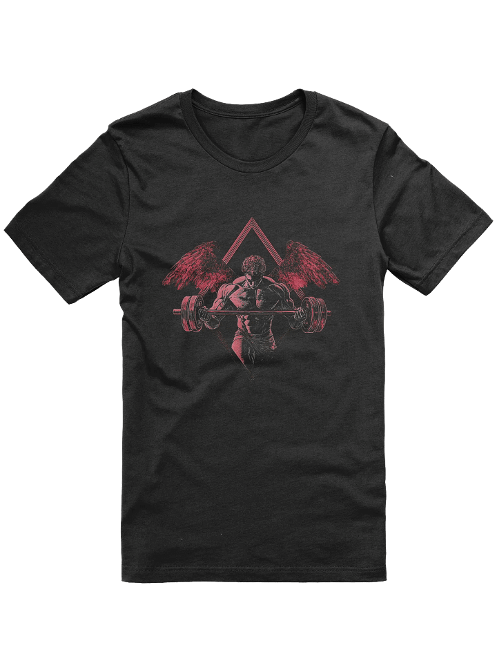Angel Weightlifting T-Shirt, Gym Angel Wings Shirt, Fitness Motivation Tee product image (1)