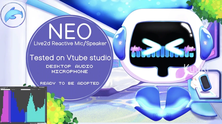 [Live2d Reactive Mic/Speaker] Neo 🍃 product image (7)