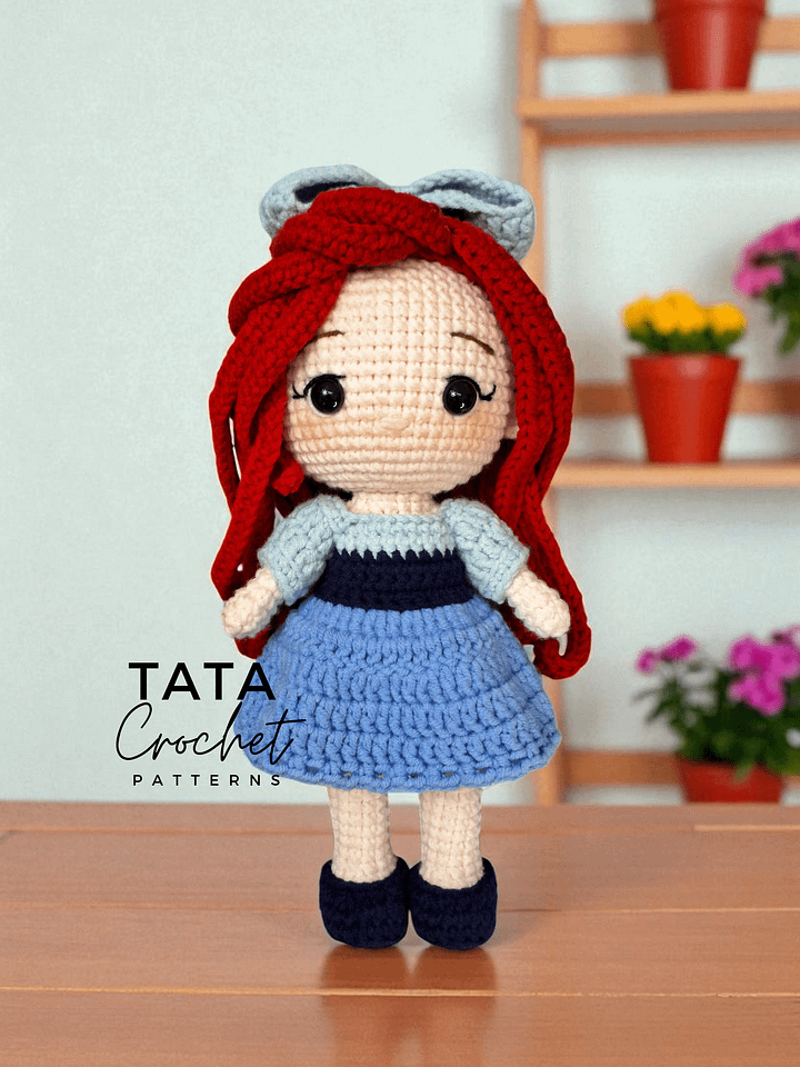 PDF -♡- Doll Dress Up & Transformation -♡- Ariel Princess Amigurumi Crochet Pattern product image (2)