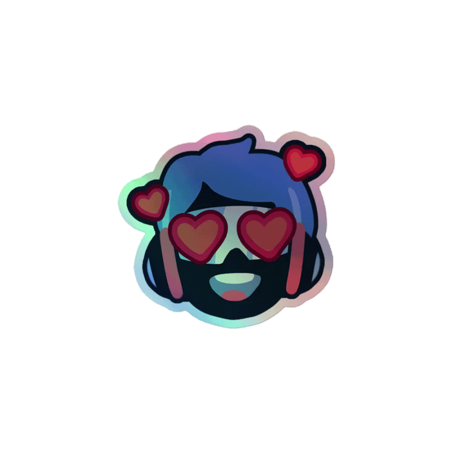 Spin Rhythm XD Jim Love Holographic Sticker product image (1)