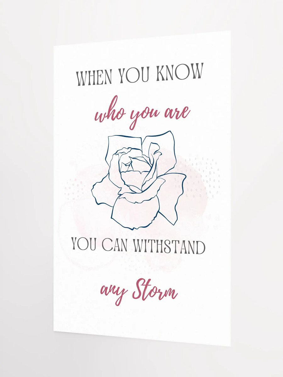Resilience Rose: Inspirational Matte Poster product image (7)