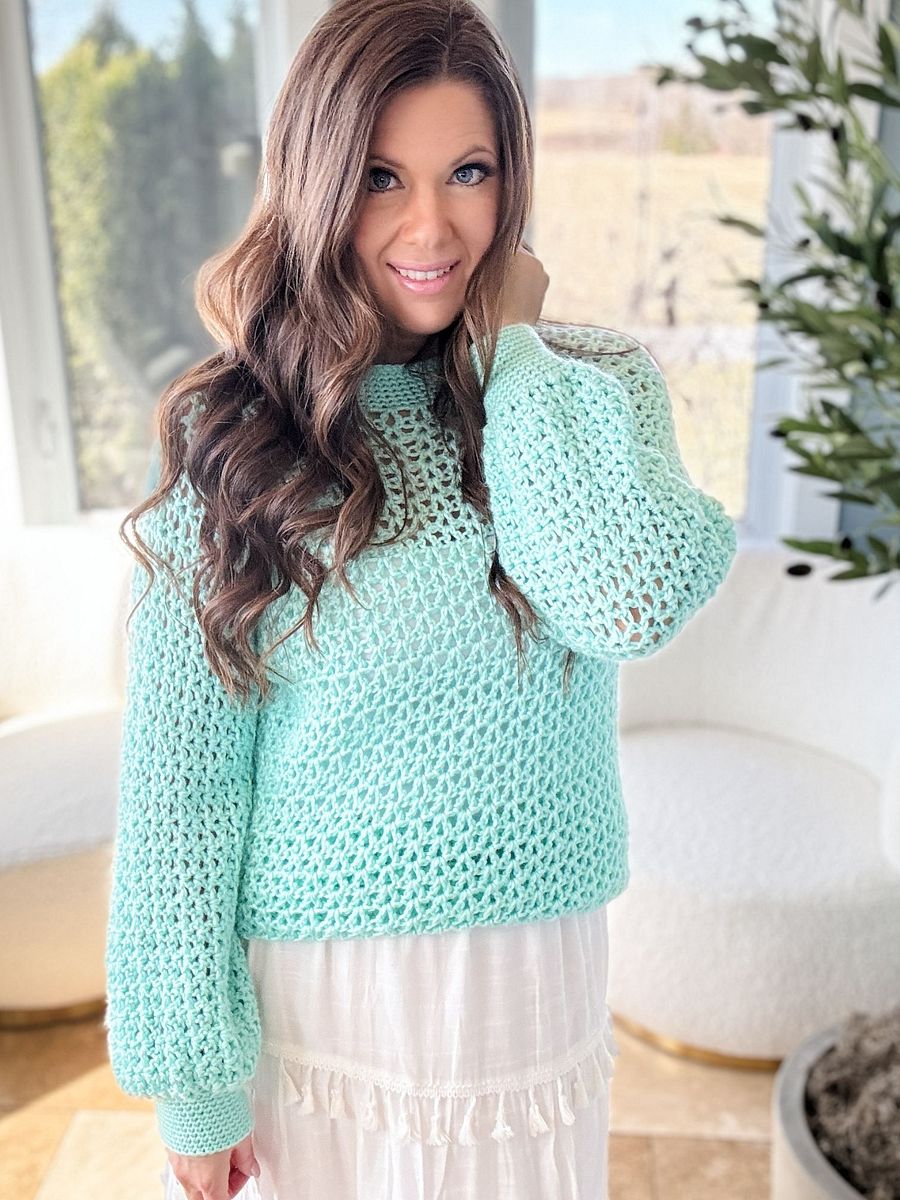 Mint to V Pullover Crochet Pattern product image (4)