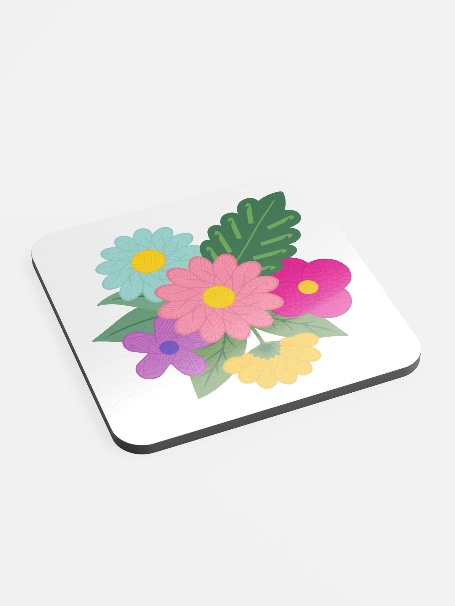 Floral Yarn Coaster - Crochet product image (2)