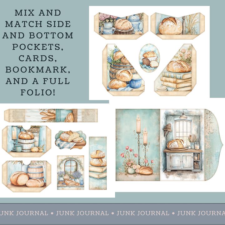 For The Love of Bread - Printable Folio Kit V3 product image (2)
