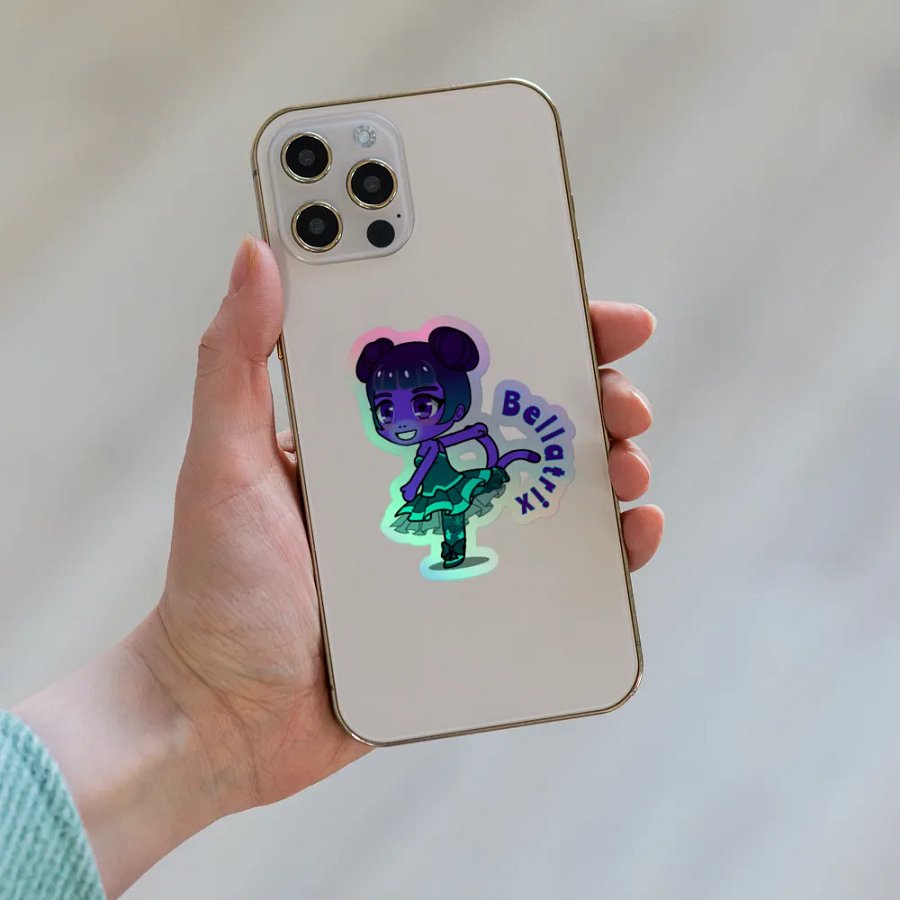 Bellatrix - Nebula Monkeys - rainbow sticker product image (6)