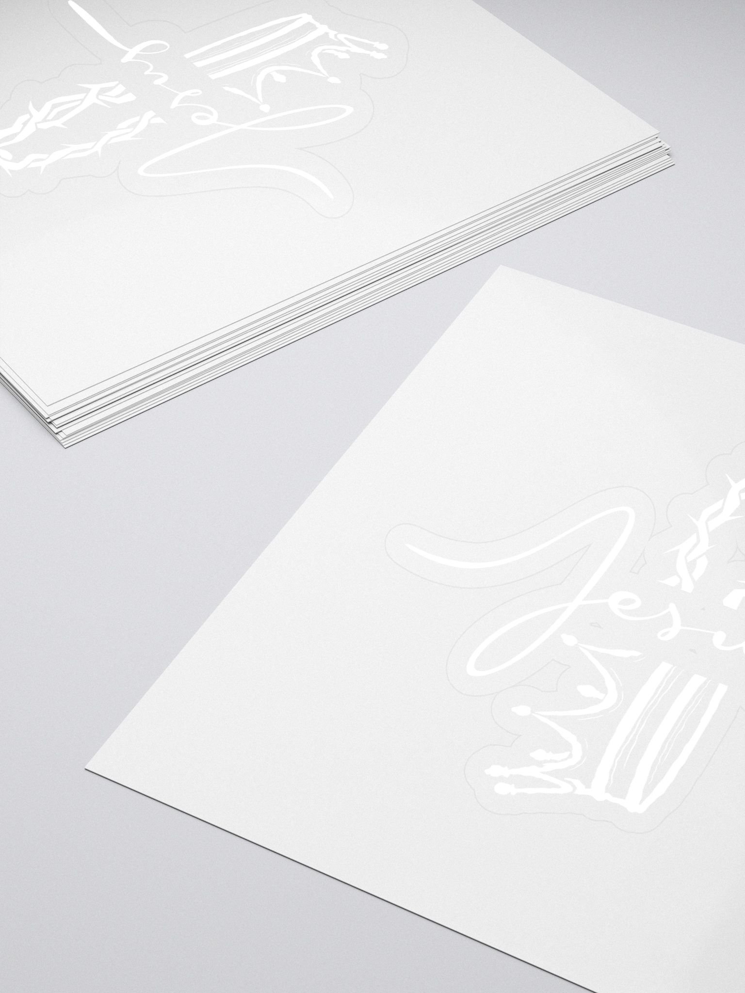 Jesus is King Kiss Cut Stickers Set product image (4)
