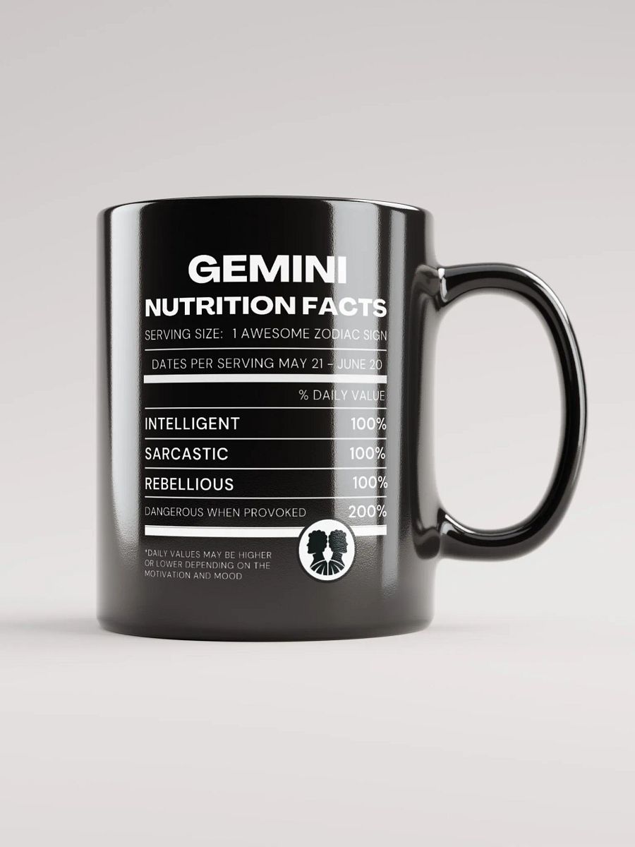 Gemini Nutrition Facts Mug product image (6)