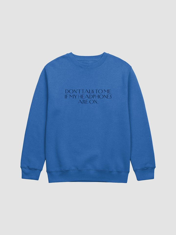 HEADPHONES ON (variant 3) printed crewneck product image (10)
