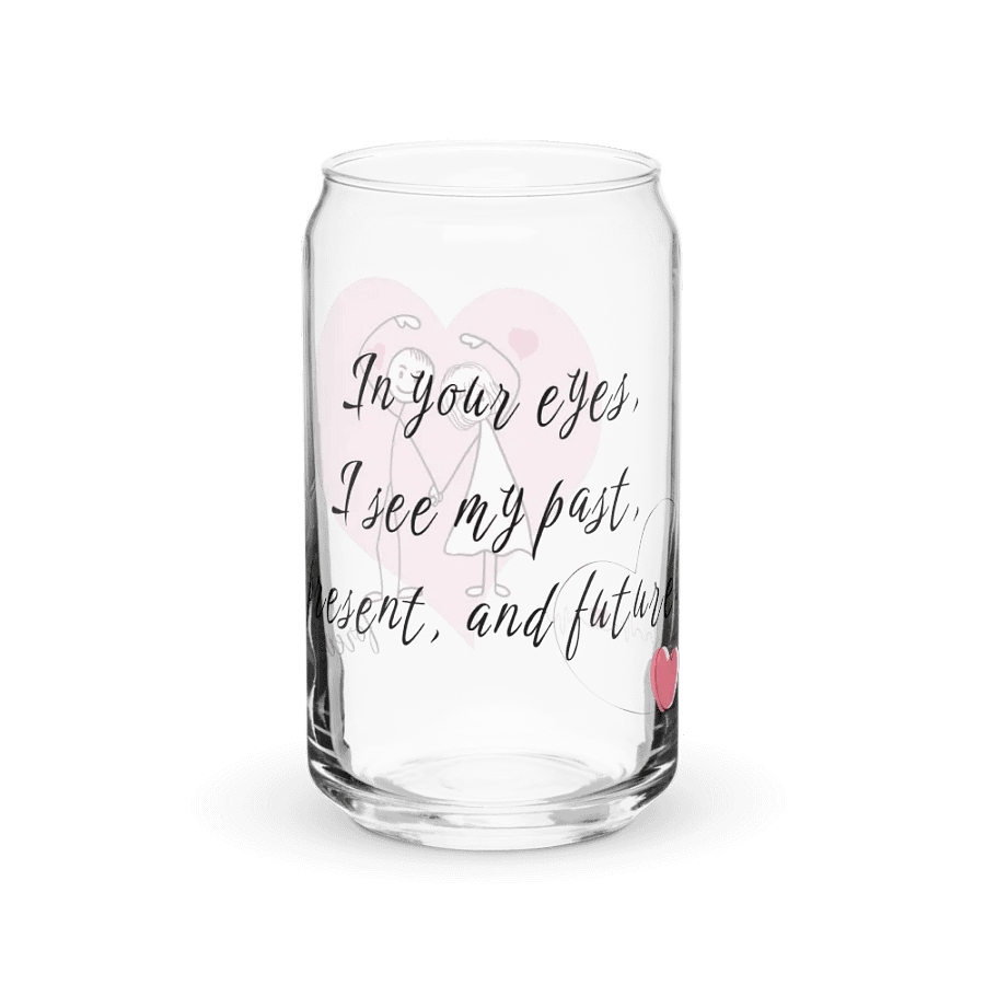 Love Can Glass – Romantic Iced Coffee Tumbler for Sweethearts product image (2)