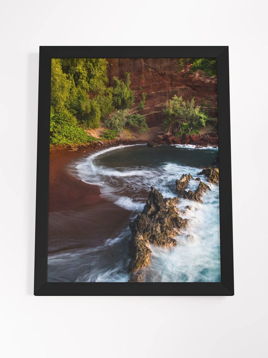 Maui Red Sand Beach - Fine Art Print - Framed product image (4)