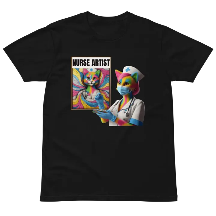 Nurse Artist Cat Unisex Tee product image (5)