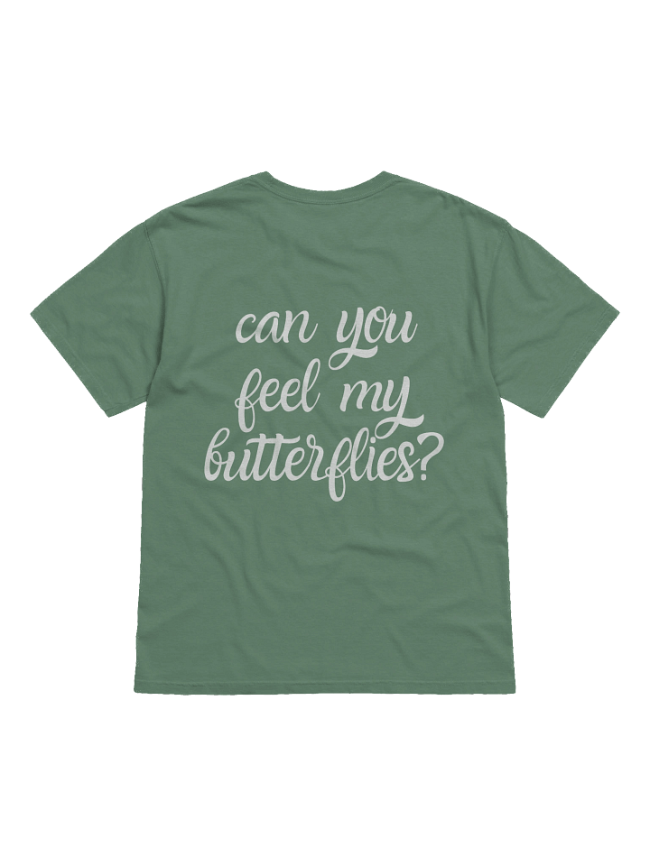 "butterflies" Heavyweight Tee - Green product image (2)