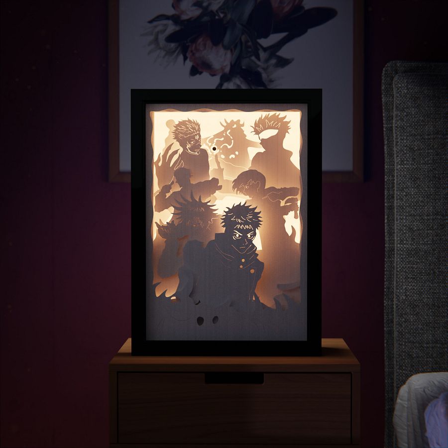 Jujutsu Kaisen Lightbox template 2 in 1 - PDF PNG SVG DXF + Video Tutorial product image (5)