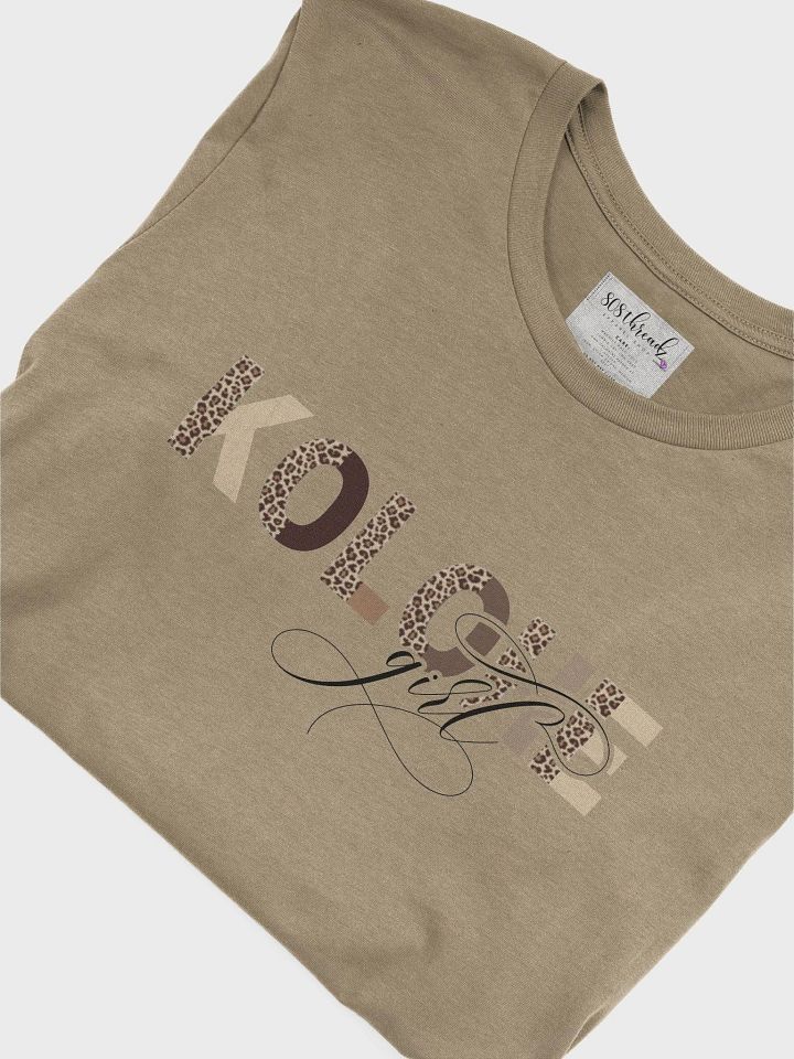 Kolohe Girl T-Shirt; Black with Original Cheetah Pattern product image (1)