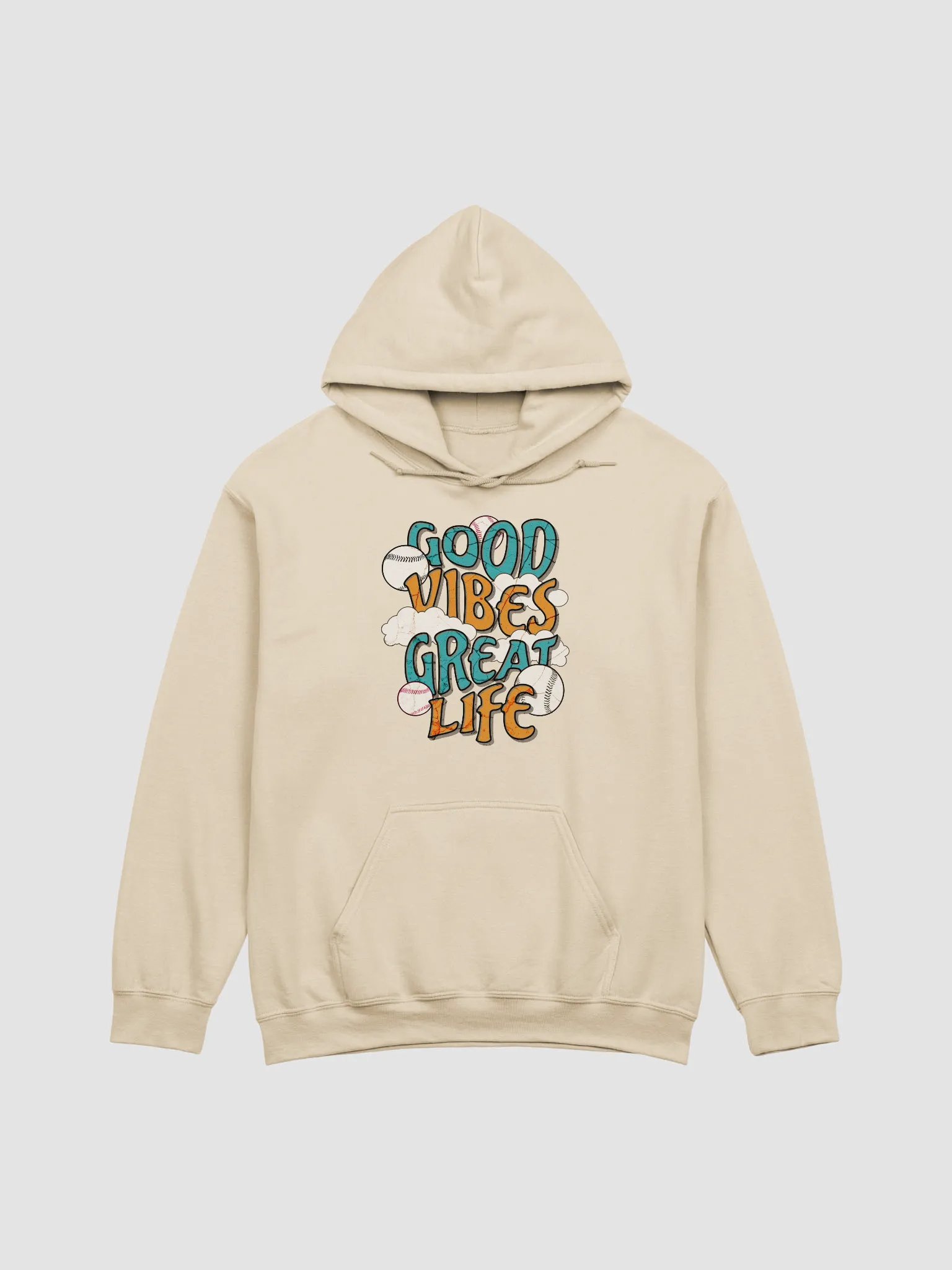 Good Vibes Great Life Baseball Hoodie product image (19)