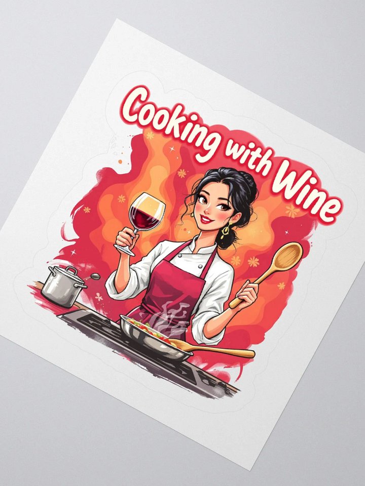 Cooking With Wine Sticker Set product image (4)