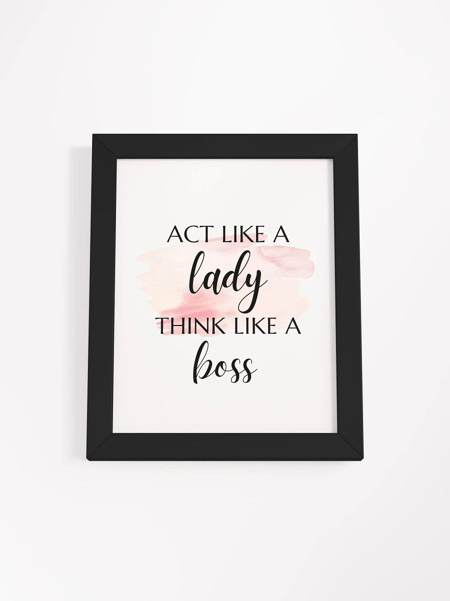 Girl Inspirational Wall Art, Feminist Poster, Bedroom Wall Art, Vanity Decor, Teen Room Decor, Office Wall Art - Framed High Quality Matte Posters product image (4)