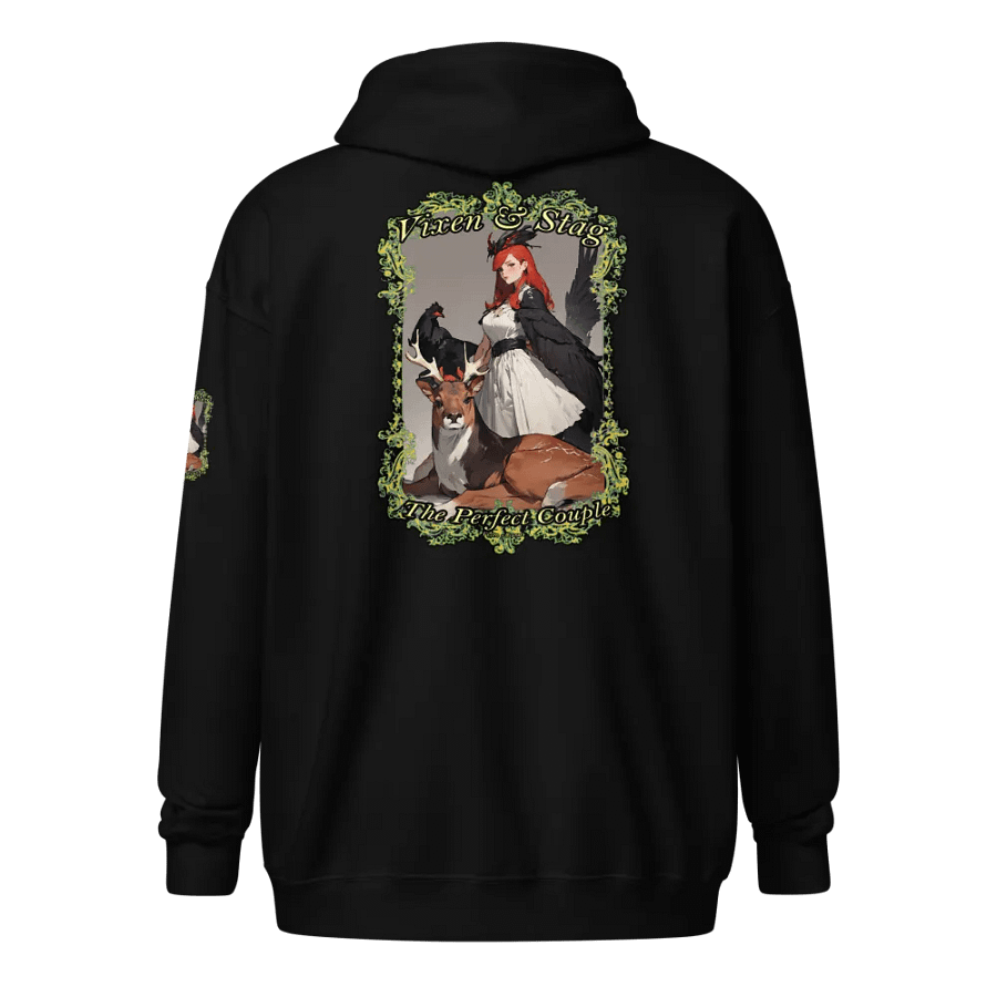 Vixen and Stag the perfect couple zip front hoodie product image (1)