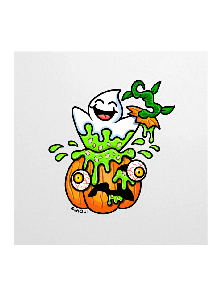 Pumpkin Ghost Sticker product image (1)