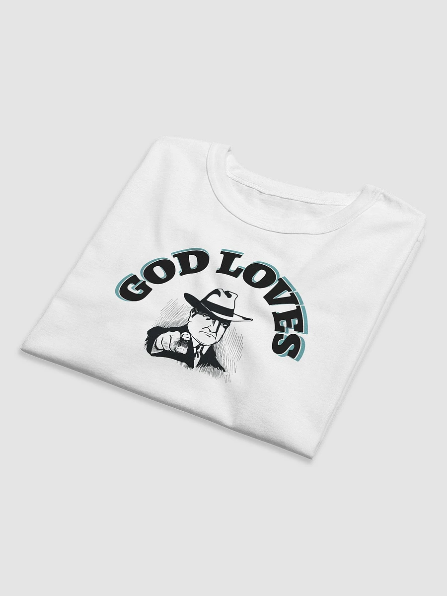 GOD LOVES YOU. Ethereal Blue Abstract T-Shirt product image (6)