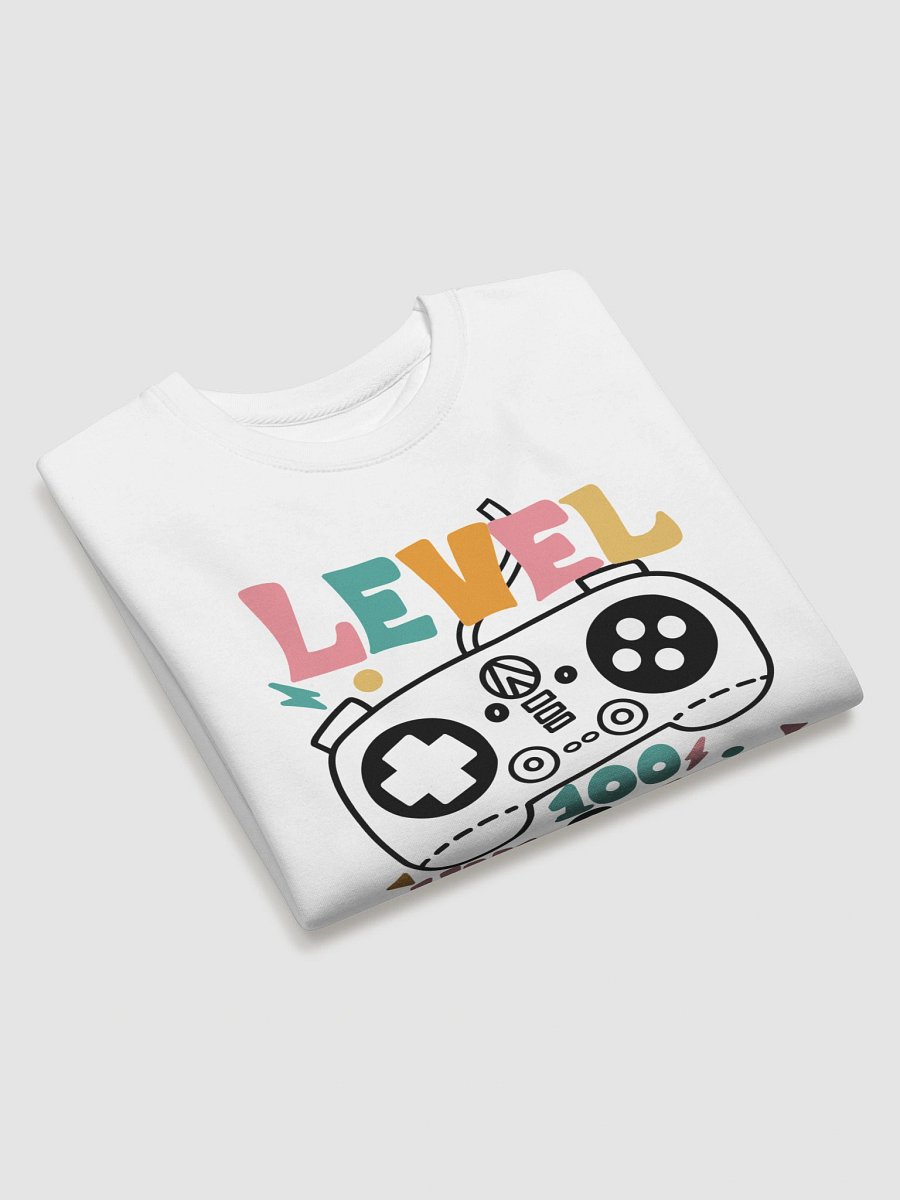 Level 100 Unlocked Gamer Crewneck Sweatshirt product image (7)