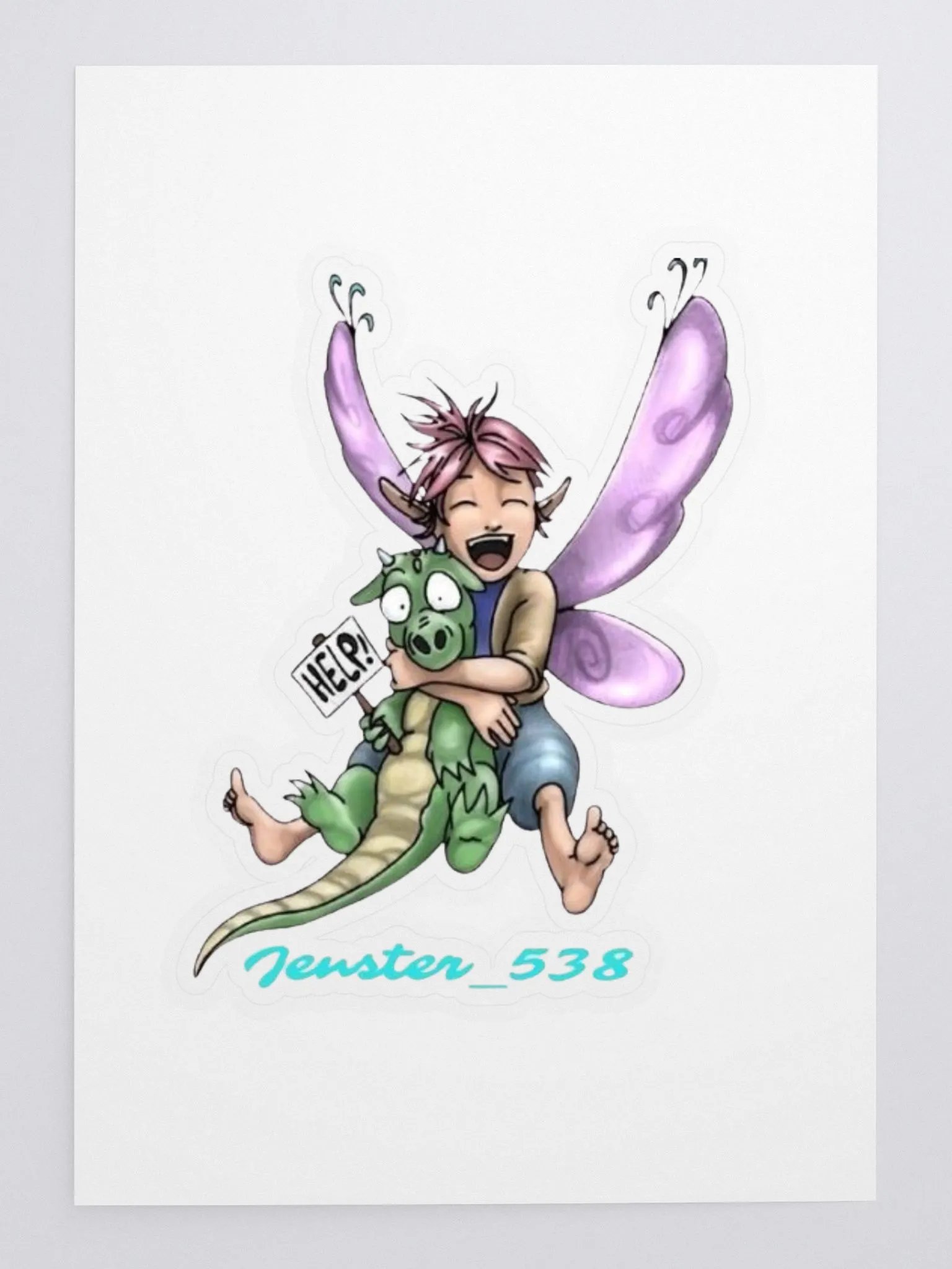 Laughing Fairy and Helpful Dragon Sticker Sheet product image (3)