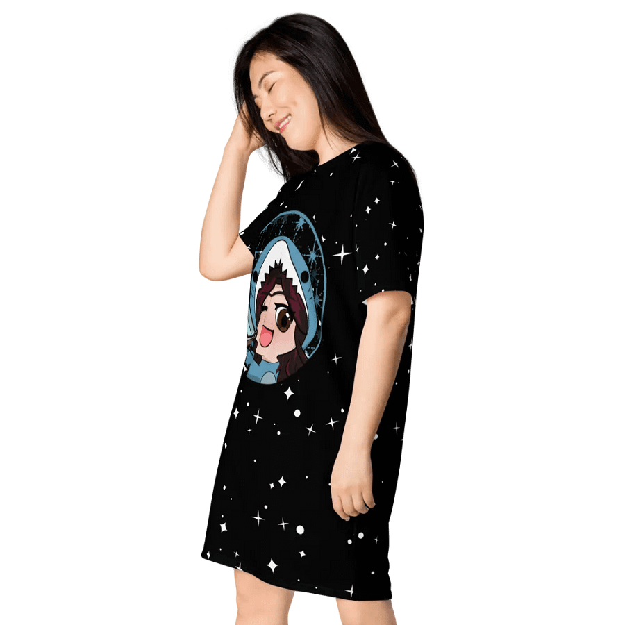 Kiss T-shirt Dress (Black Starry) product image (4)