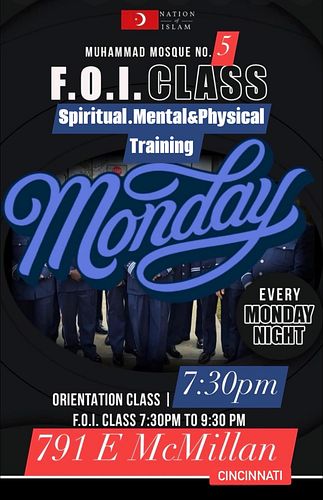 Mondays Men’s Night . Training Class. Spiritual Mental Physical!