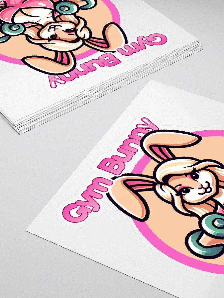 Gym Bunny Trainer Logo Sticker product image (4)