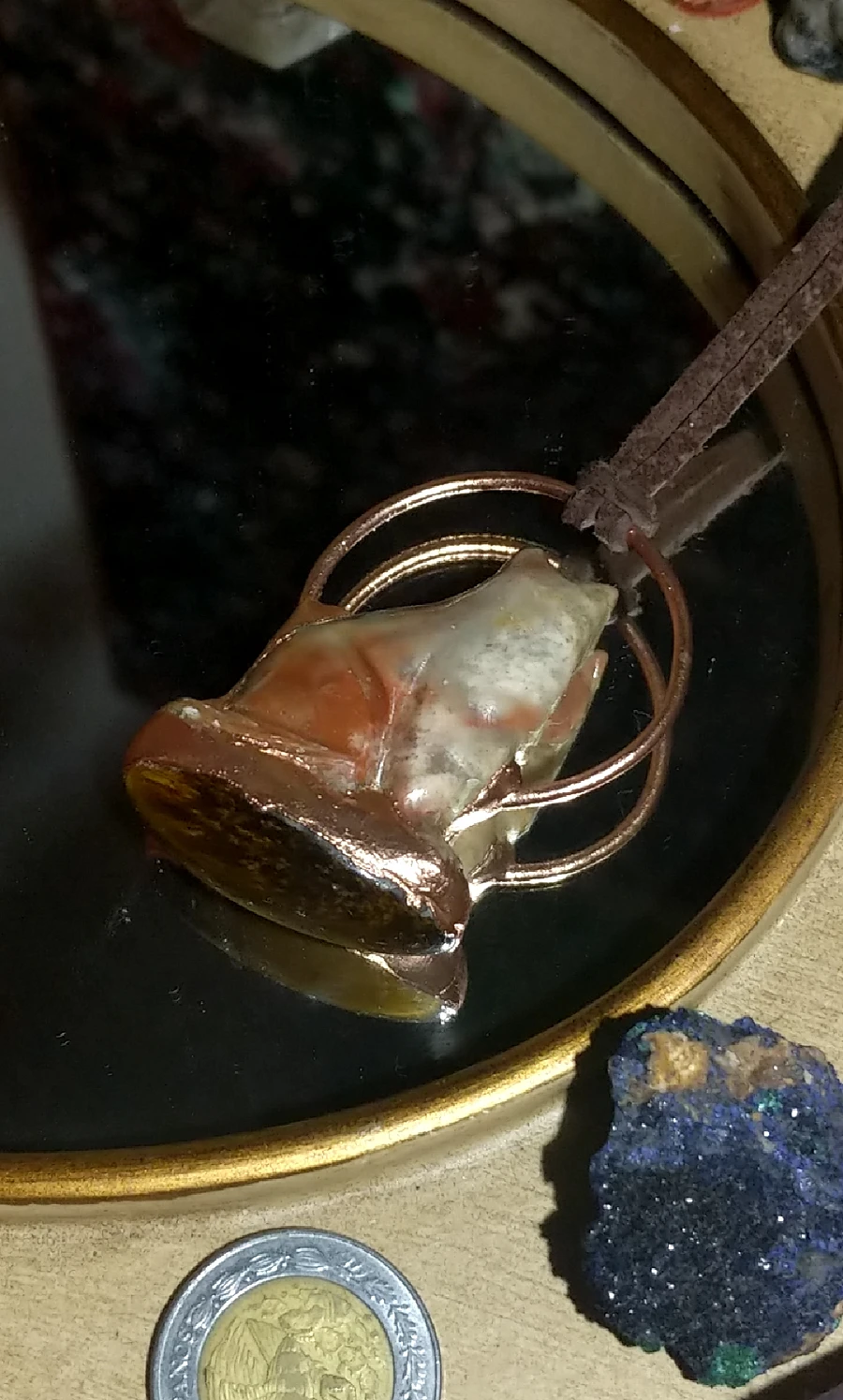 Agate Cat & Tigers Eye Amulet product image (3)