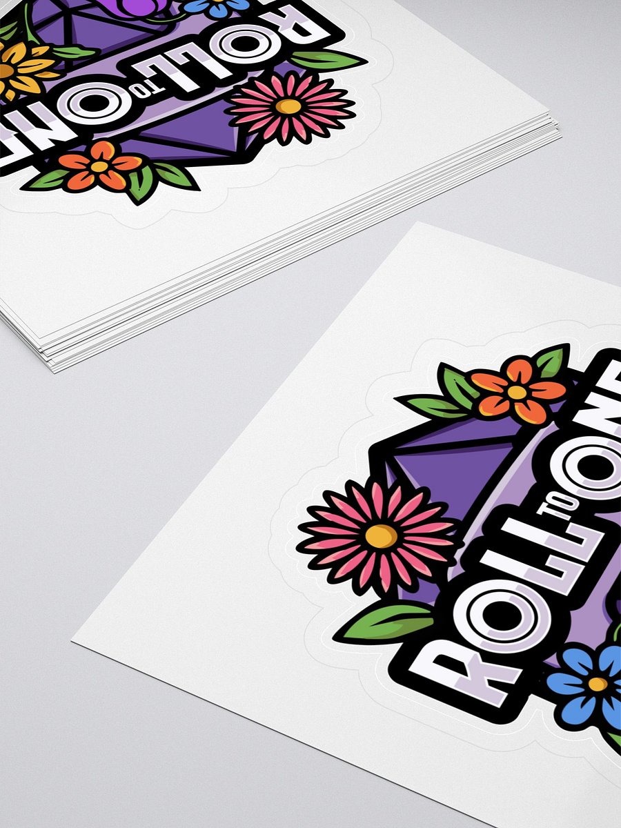 Roll to One Classic Logo Floral Sticker product image (4)