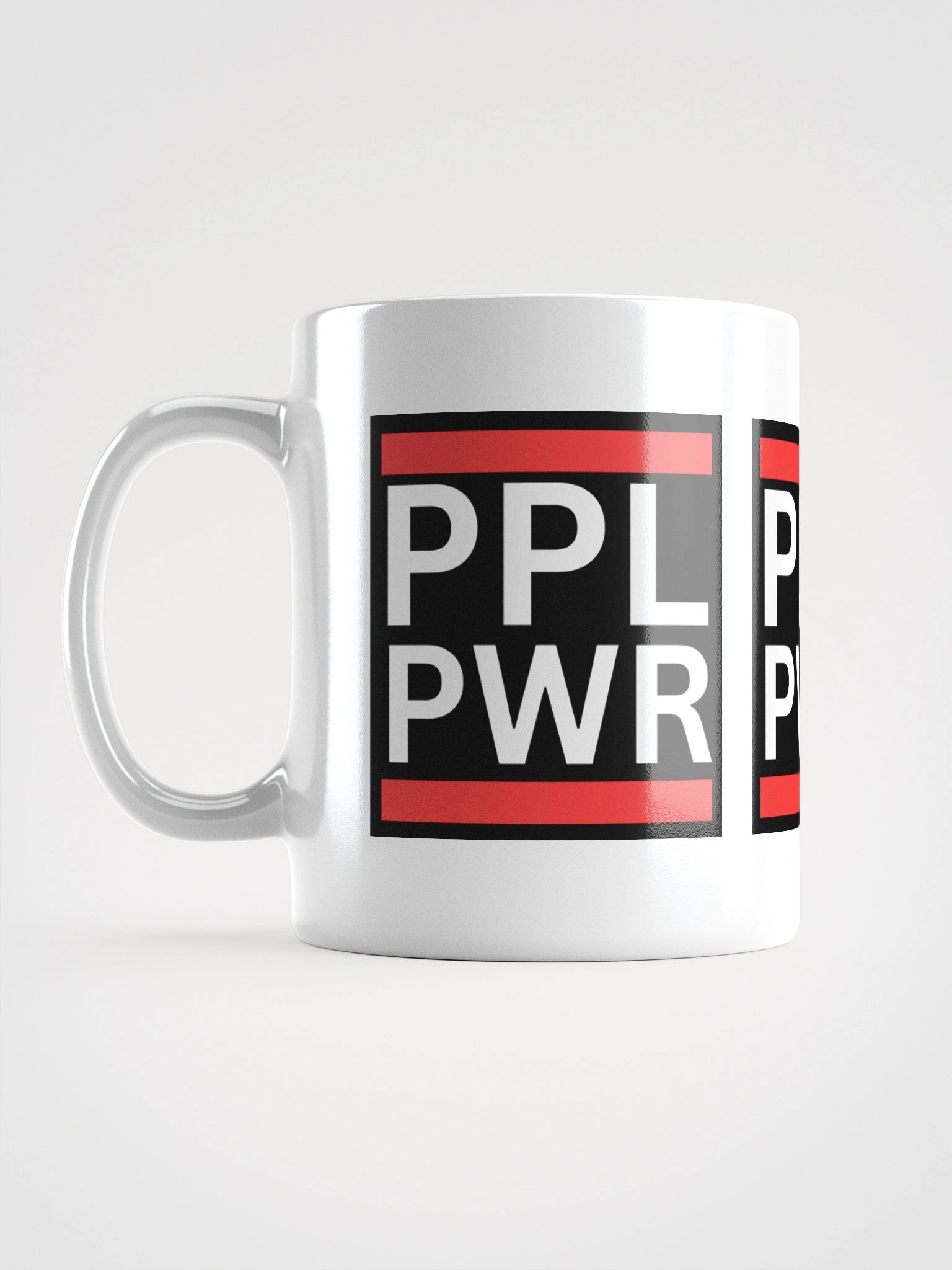 PPL PWR White Glossy Mug product image (1)