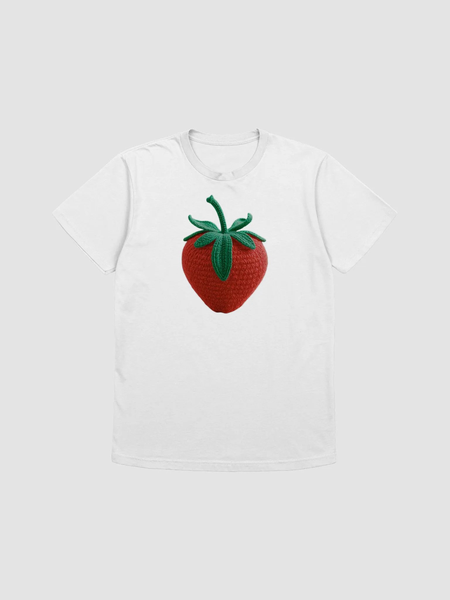 CozyAvocado White Supersoft T-Shirt Strawberry #01 product image (1)