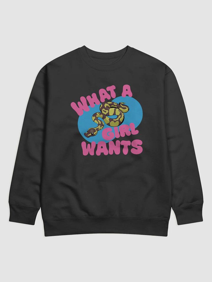 What a Girl Wants - Ball Python Crewneck Sweatshirt product image (1)