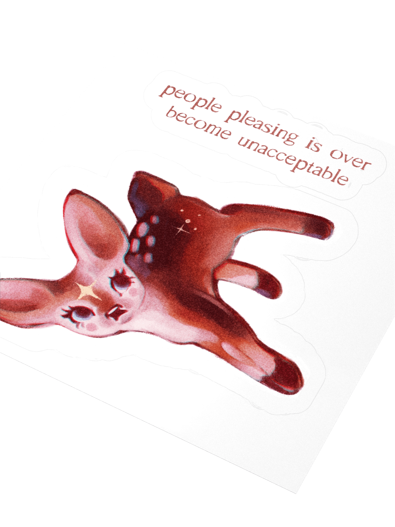 Become unacceptable | Kiss-cut sticker product image (5)