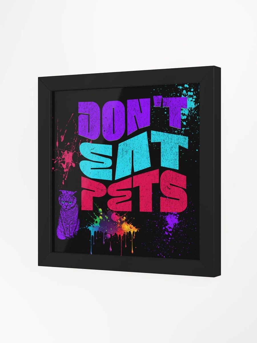 Don't eat pets, graffiti style print. (sarcastic, guys) product image (9)