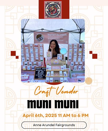 Hey Maryland! I’ll be at the 2nd Anne Arundel Asian American Festival! I can’t wait to see you guys there! 🫡