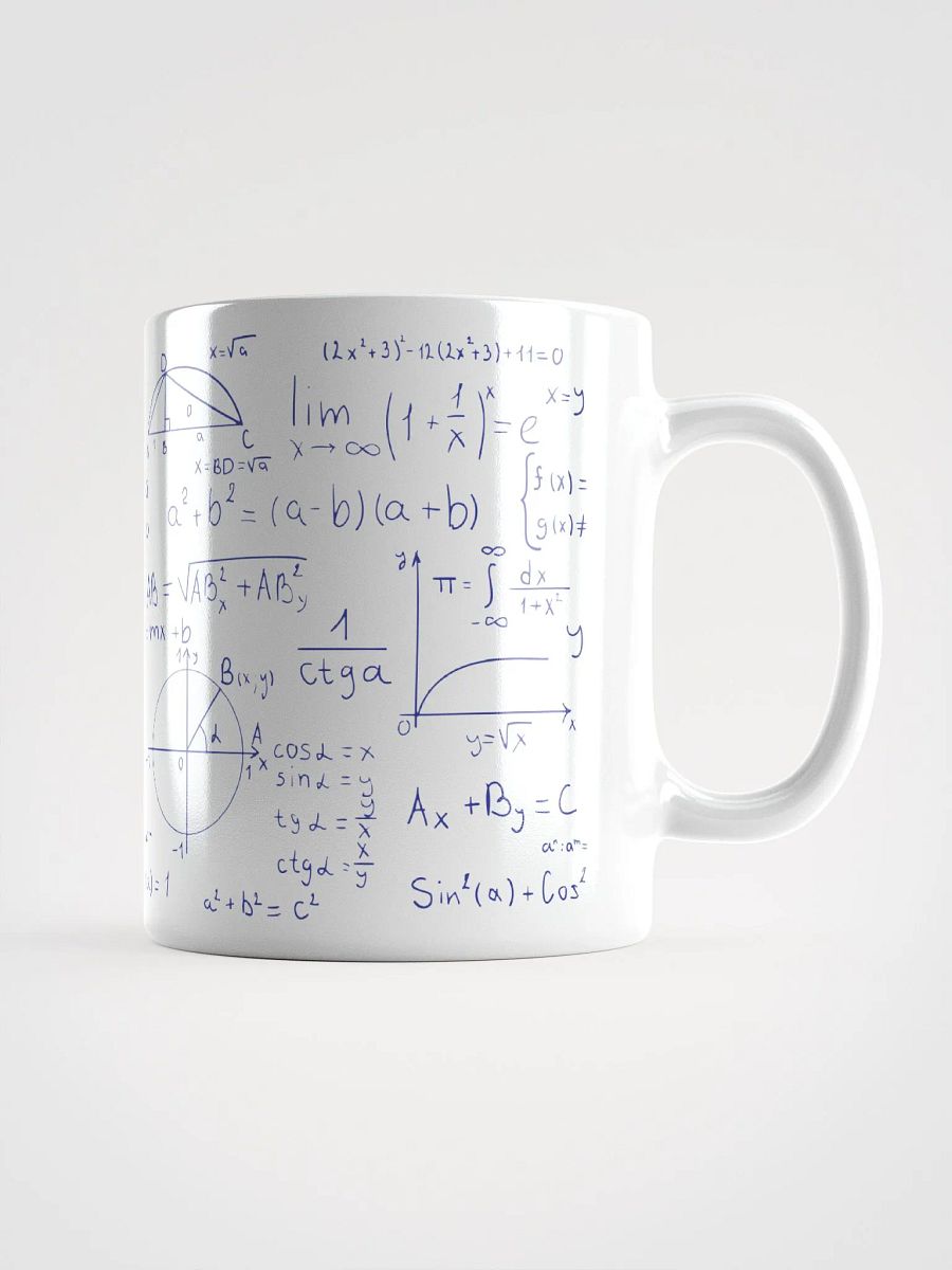 Algebraic Equation Shiny white Mug product image (3)