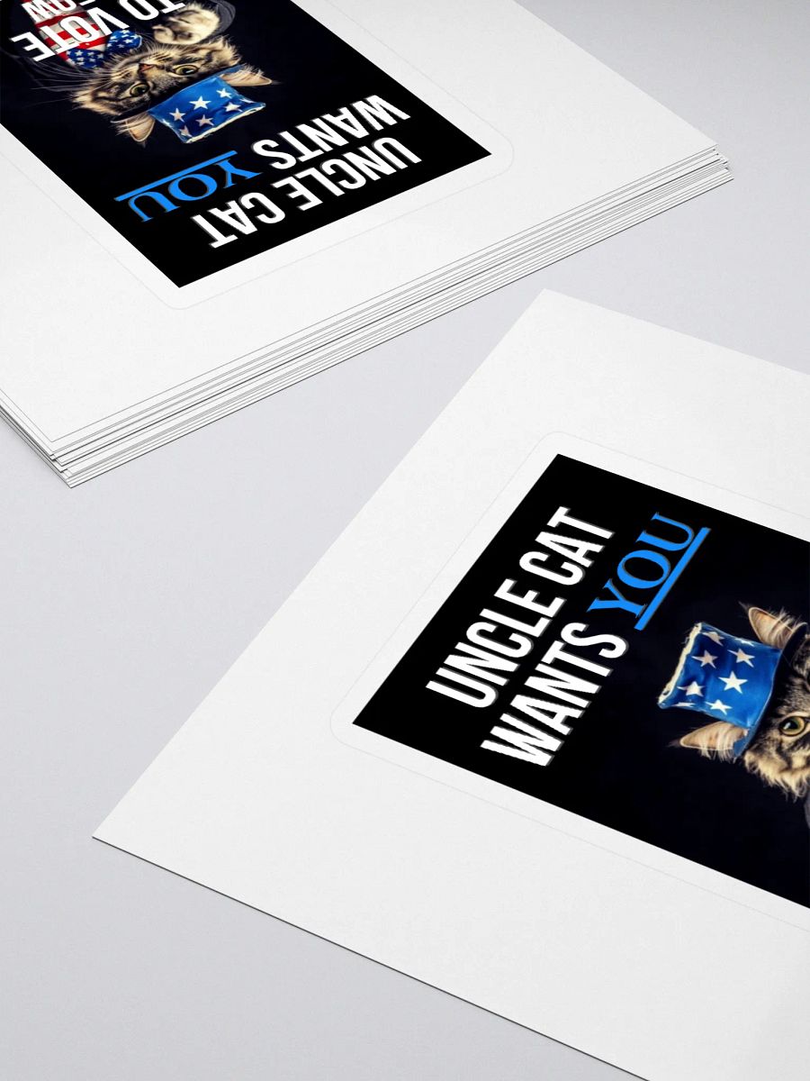 Uncle Cat Wants You To Vote Sticker product image (4)
