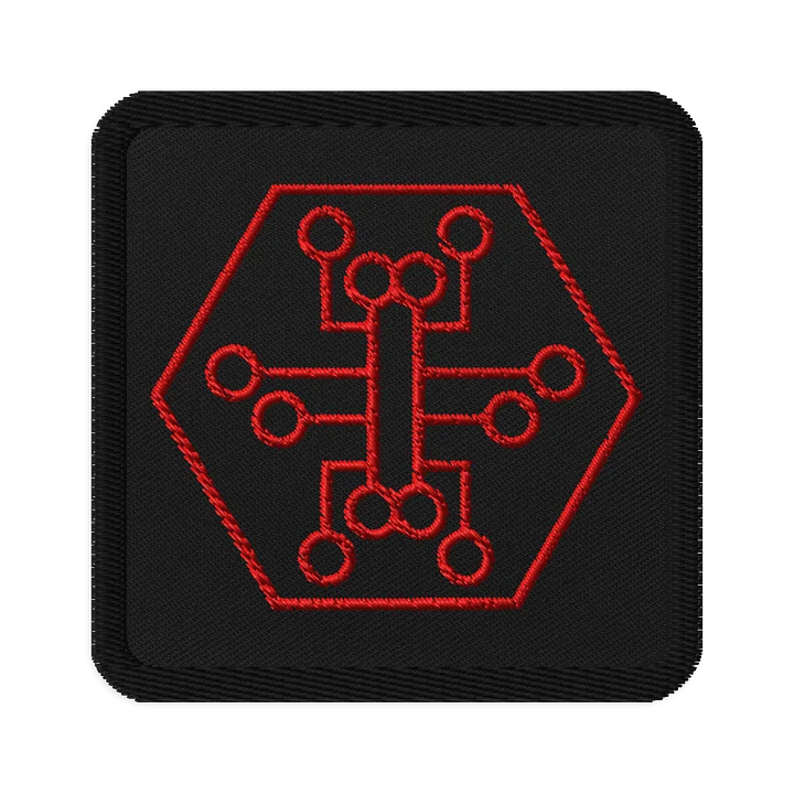 embroidered patch, red product image (1)