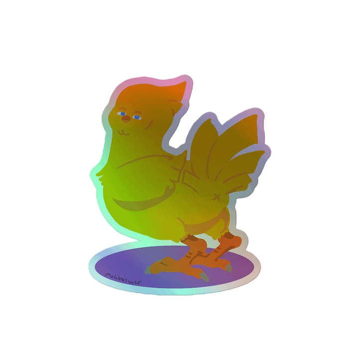 "Hey, what'cha doin' thur!?" Chocobo Sticker product image (2)
