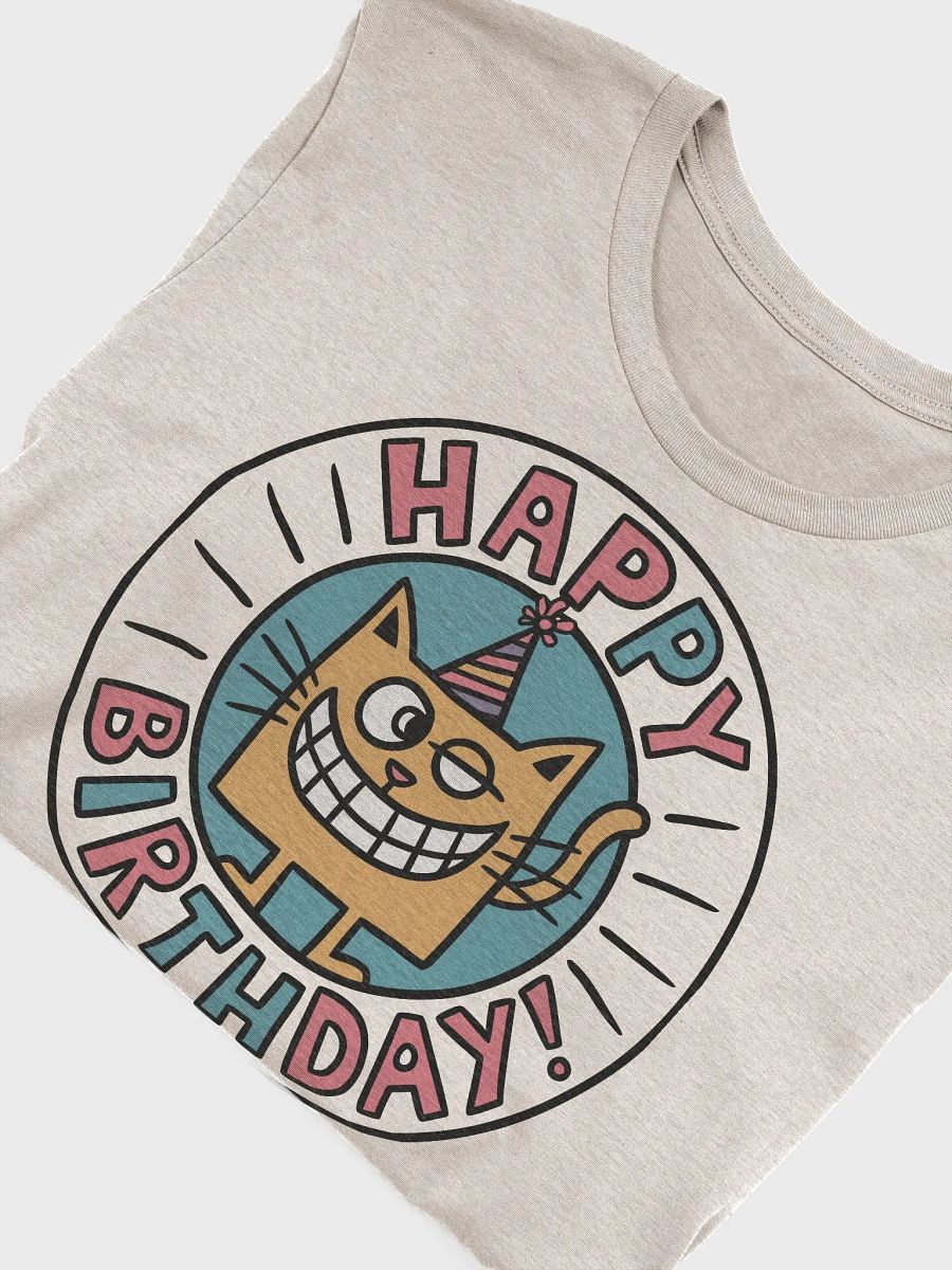 Winking Birthday Cat T-Shirt product image (6)