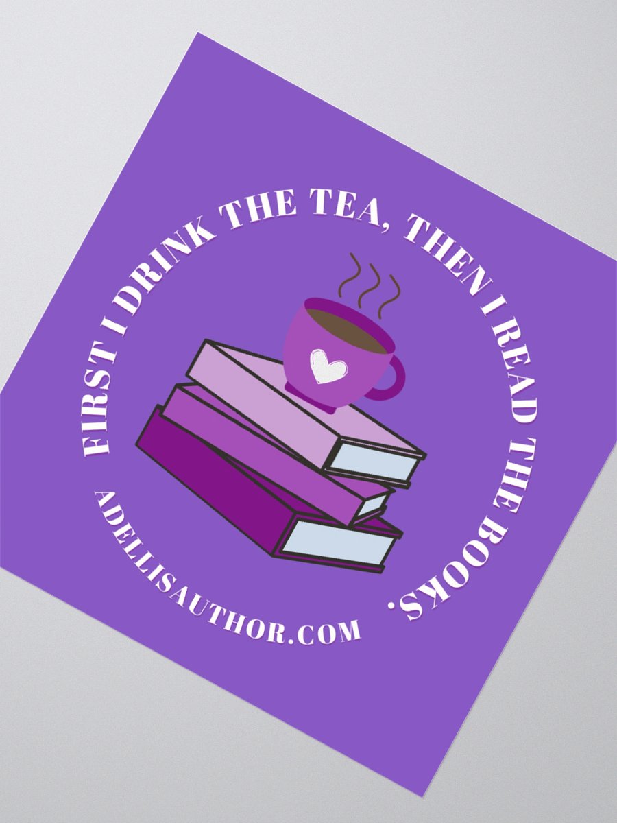 Drink Tea Read Books Sticker product image (2)