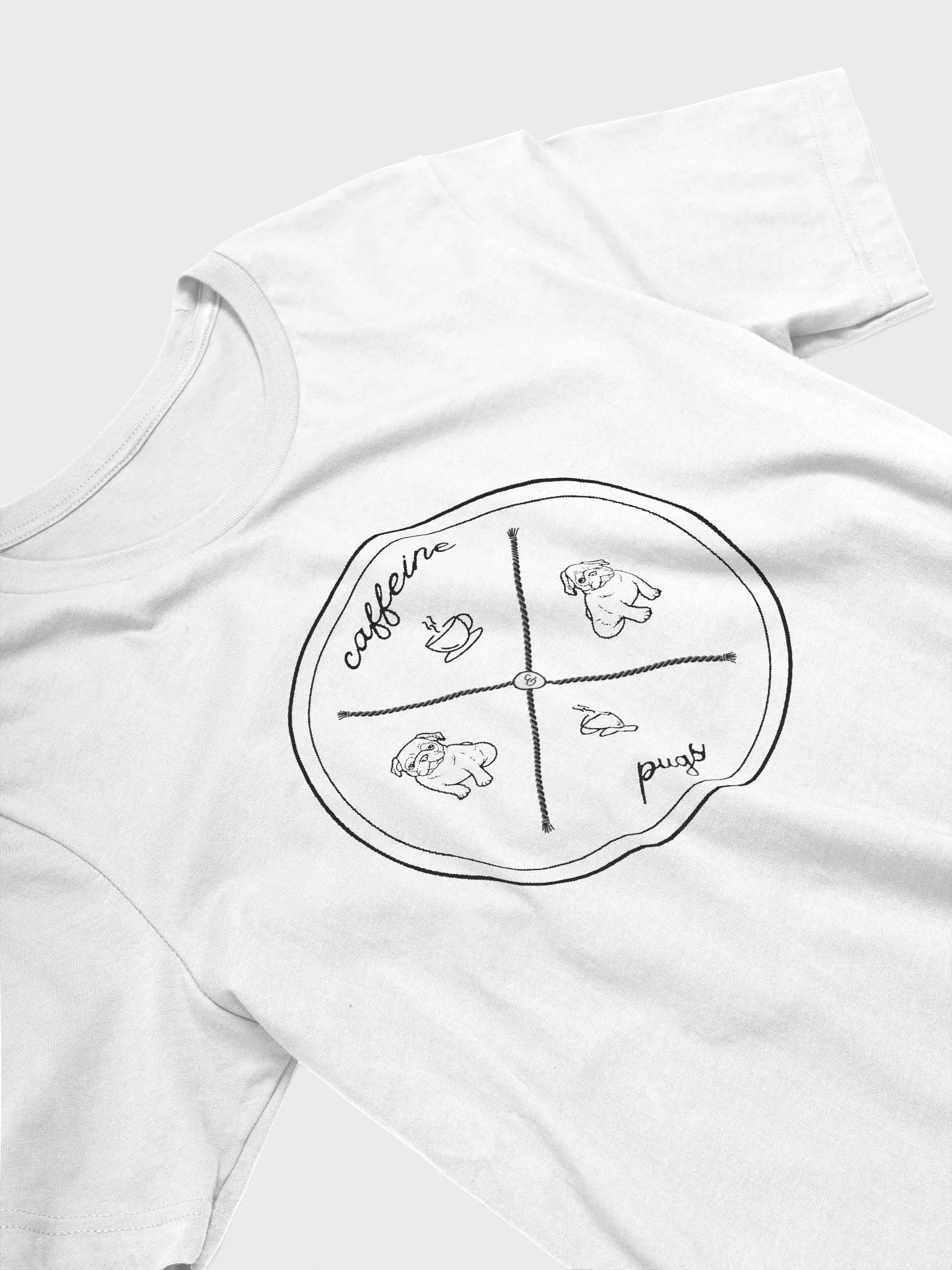 Women's Caffeine & Pugs Tee product image (3)