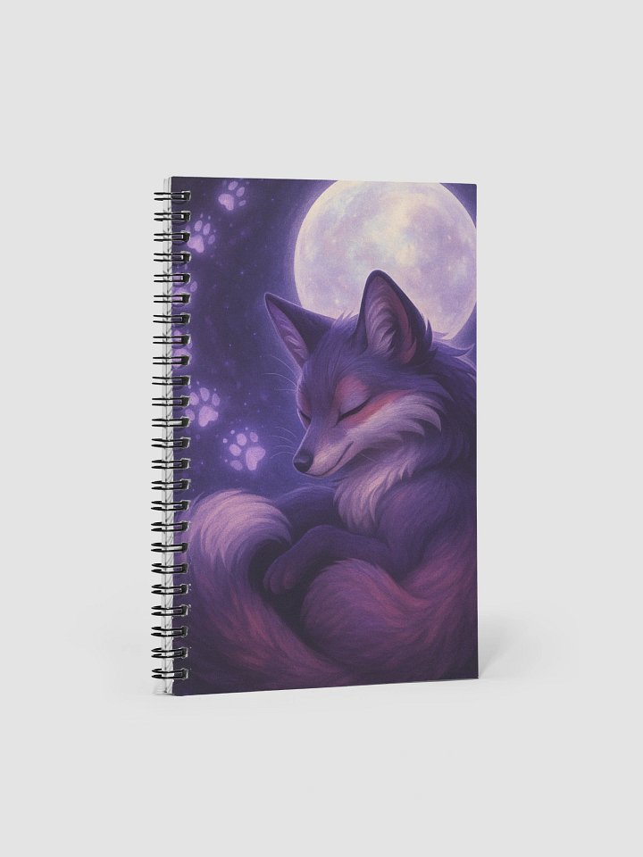 "In the stillness of the night, dreams follow quiet pawprints beneath the moon." product image (1)