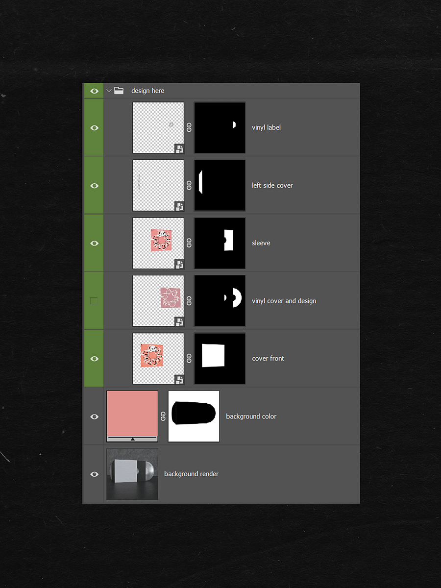 Vinyl Records Mockup Vol. 4 (PSD) product image (5)