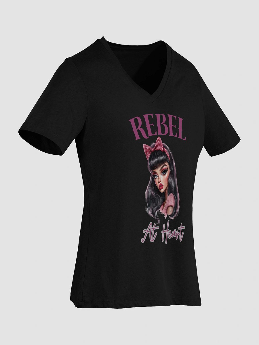 Rebel At Heart Women's V-Neck Tee product image (7)