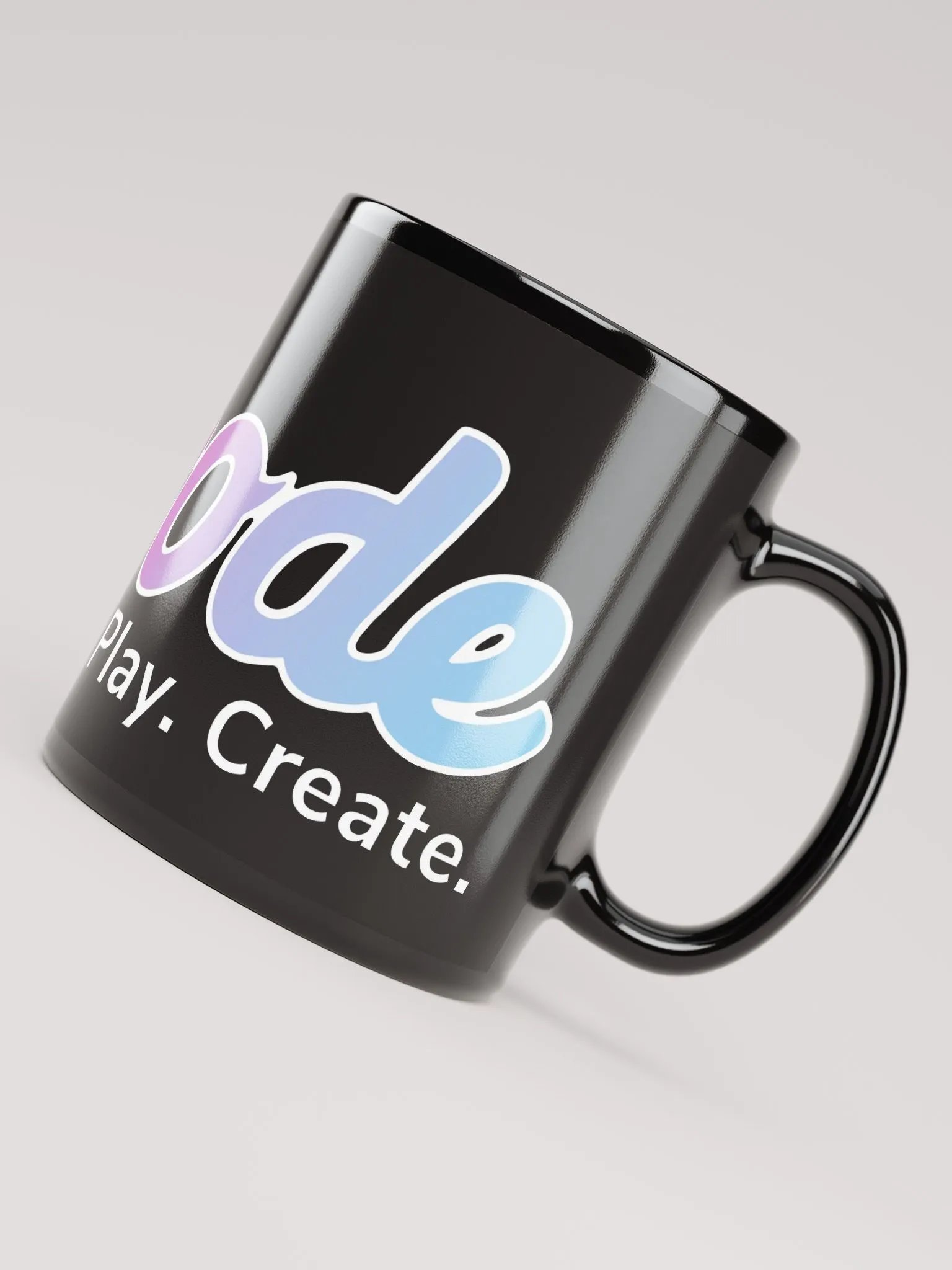 Episode Black Glossy Mug With Gradient Logo product image (4)