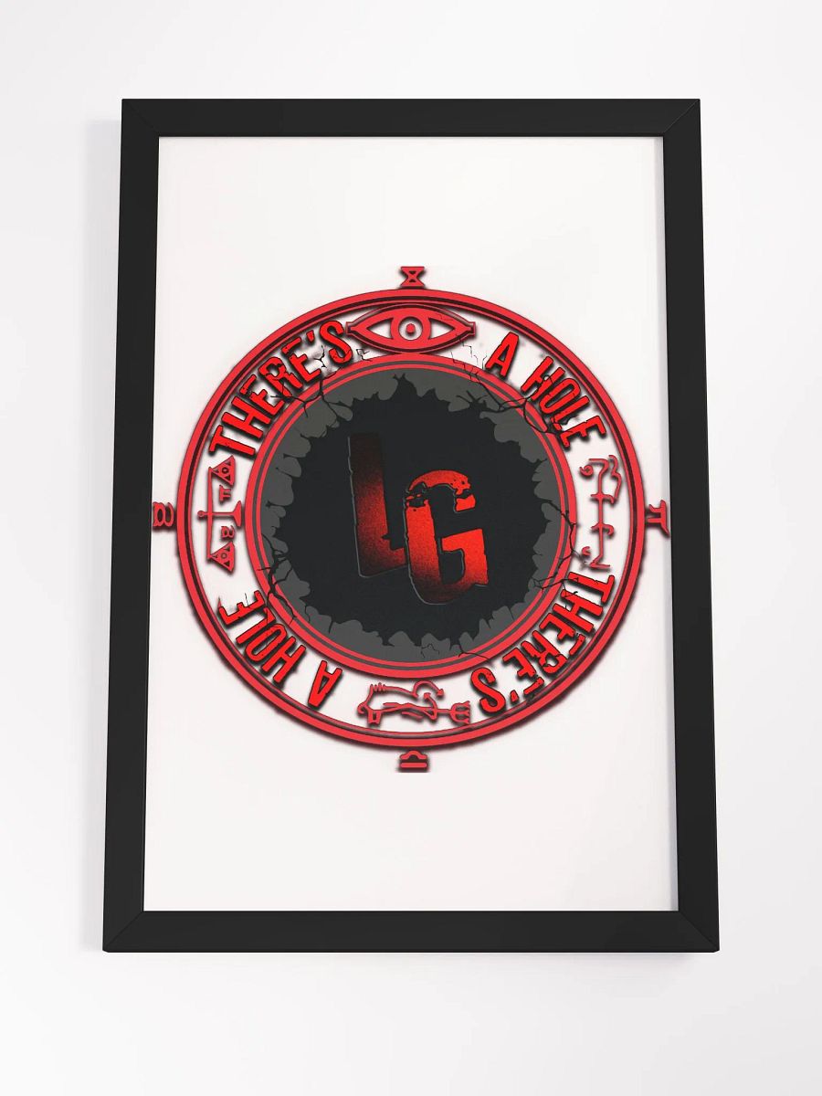 Framed Matte Poster There's A Hole product image (4)
